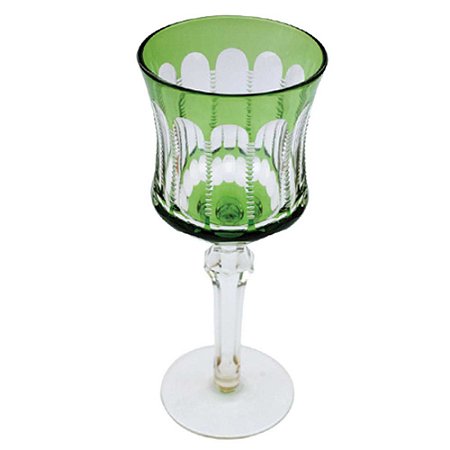 JOGO DE TACAS PARA VINHO TINTO - VERDE - 6 PCS