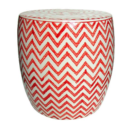 BANQUETA EM CERAMICA VERMELHA 36CM X 37,5CM