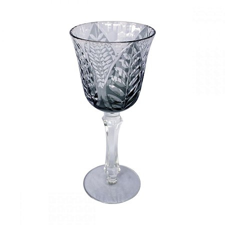 CJ TACASS DE AGUA DE VIDRO FUME  6 PCS 9CM X 9CM X 21CM