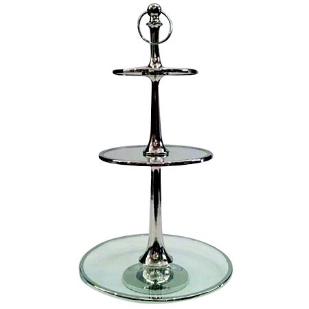 PRATO DECORATIVO DE VIDRO 60 CM