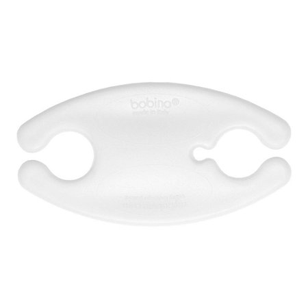 ORGANIZADOR PLASTICO DE FIOS BOBINO BRANCO MED 8 X 4 CM
