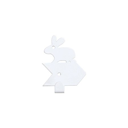 CABIDEIRO FERRO COELHO BRANCO 6,5 X 1,5 X 4,5 CM