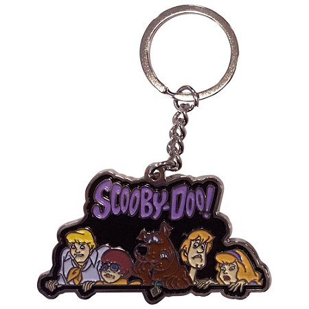 CHAVEIRO METAL HB SCOOBY EVERYBODY SCARED FD PRETO
