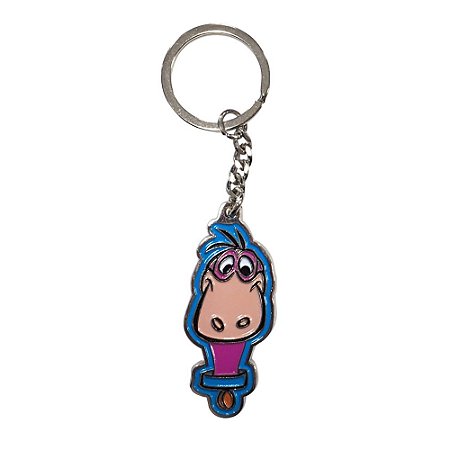 CHAVEIRO METAL HB FLINTSTONES DINO FACE ROSA/AZUL