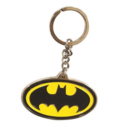 CHAVEIRO METAL DCO BATMAN LOGO PRETO/AMARELO