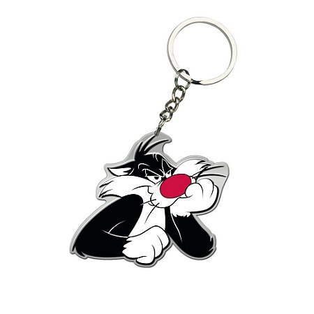 CHAVEIRO METAL LOONEY SYLVESTER PRETO