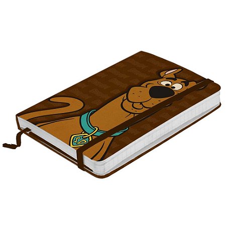 CADERNETA DE ANOTACAO PAPEL HB SCOOBY FACE MARROM