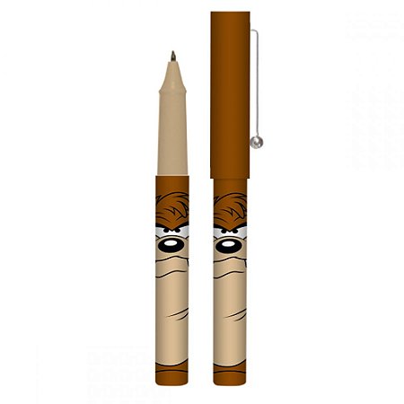 CANETA PLASTICA ESFEROGRAFICA LOONEY TAZ FD MARROM 13,9 CM