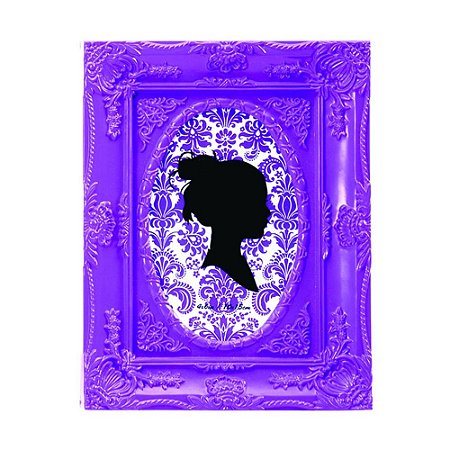 PORTA RETRATO PLASTICO FLEUR ROXO 10 X 15 CM