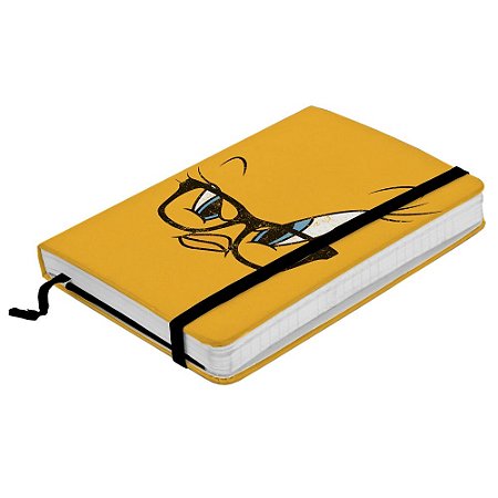 CADERNETA DE ANOTACAO LOONEY TWEETY BIG FACE FD AMARELO