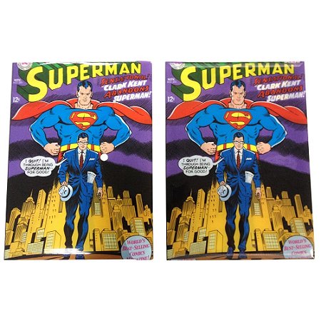 PASTAS ENVELOPE PLASTICO PP DC SUPERMAN AND CLARK KENT 24 X
