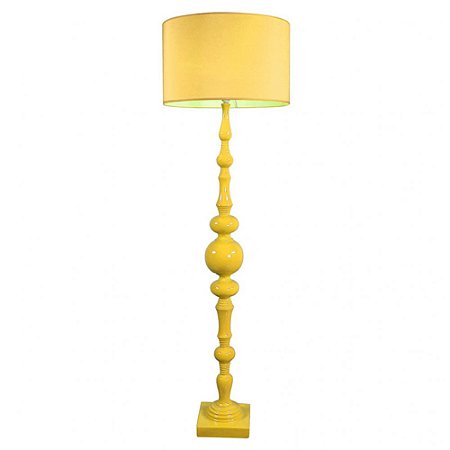 LUMINARIA DE CHAO SWEET HOME RESINA AMARELO 50 X 160 CM