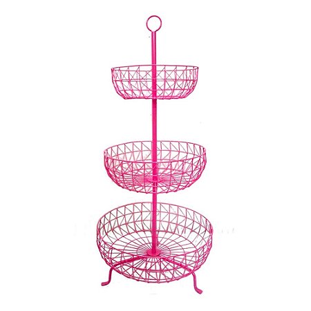 FRUTEIRA FERRO 3 LEVELS FANCY LACES PINK 43 X 43 X 91 CN