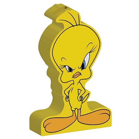 COFRE CERAMICA LOONEY TWEETY AMARELO 25,5 X 6 X 19,6 CM