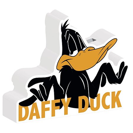 COFRE CERAMICA LOONEY DAFFY DUCK PRETO 25,5 X 6 X 19,6 CM