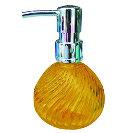 PORTA LOCAO VIDRO BICO DE JACA PLISSADO LARANJA 9,5 X 16,5 C