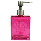 PORTA SABONETE LIQUIDO VIDRO PURE SOAP PINK