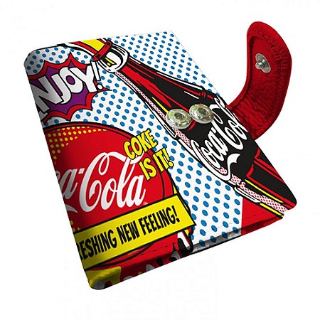 PORTA CARTAO COCA-COLA POP UP 8 X 10,5 X 1,5 CM