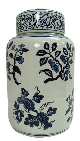 POTICHE EM  CERAMICA 28CM LINHA MING