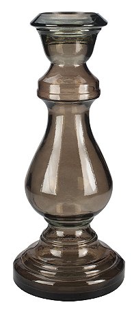 CASTICAL DE VIDRO PILLAR 40CM COR MARROM