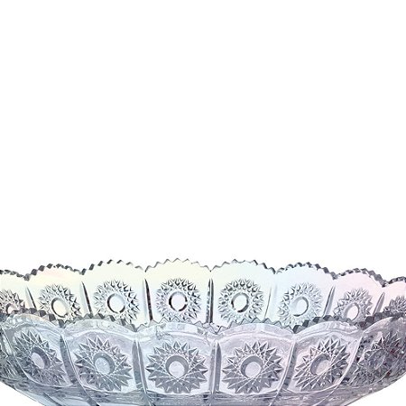 CENTRO DE MESA VERSAILLES EM CRISTAL ECOLOGICO D32,5XA13CM COR FURTA COR