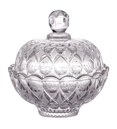 POTICHE ANGELICA FROZZEN EM CRISTAL ECOLÓGICO 16.5CM