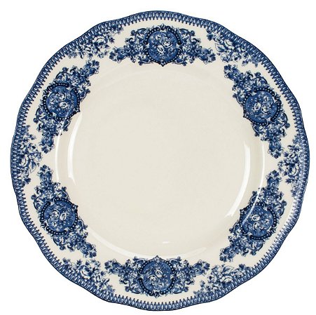 PRATO RASO ENGLISH BLUE EM PORCELANA 28CM