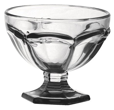 JOGO DE 6 TACAS MULTIUSO LIBELULA EM VIDRO 325ML A10CM TRANSPARENTE