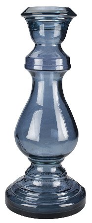 CASTICAL PILAR DE VIDRO 40CM COR AZUL