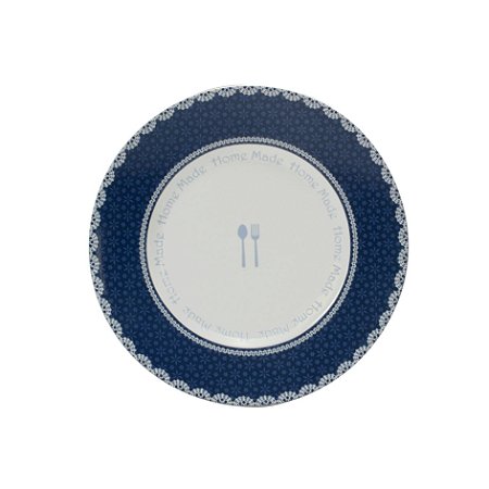 JOGO 6 PRATOS PORC P/PAO 16.5CM MIX& MATCH COR AZUL E BRANCO