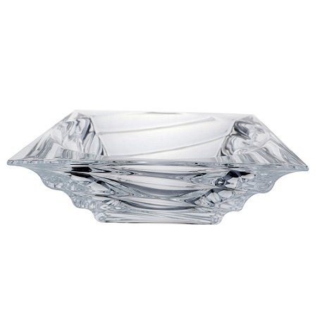 CENTRO DE MESA CASA BLANCA EM CRISTAL ECOLOGICO L28XP28XA10CM
