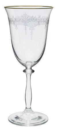JOGO DE 6 TAÇAS PARA ÁGUA ANGELA QUEEN EM CRISTAL ECOLÓGICO 350ML