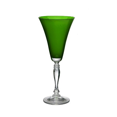 JOGO DE 6 TAÇAS PARA ÁGUA VICTORIA VERDE EM CRISTAL ECOLÓGICO 300ML