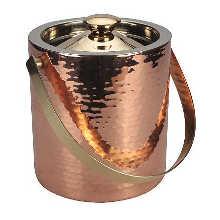 BALDE DE GELO EM ACO INOX 1,5L D14XA16 COR COBRE