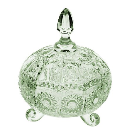 POTICHE VERSAILLES EM CRISTAL D11XA14CM VERDE
