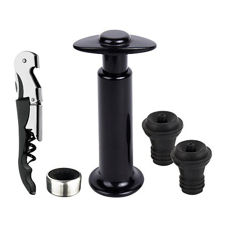 JOGO COM 5 ACESSORIOS PARA VINHO MASTERS EDITION L15,8XP4,3XA15,8CM