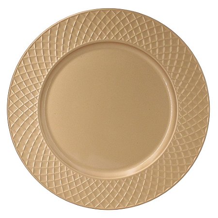 SOUSPLAT REDE EM PLASTICO D33CM COR DOURADO