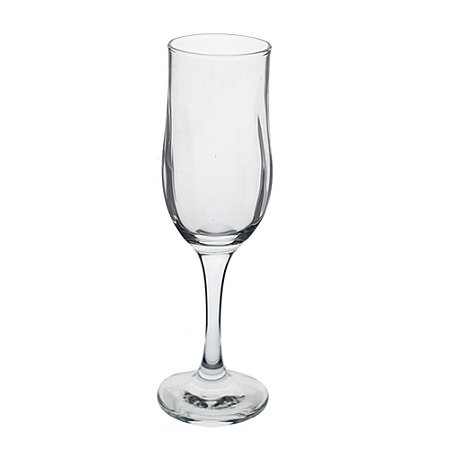 TACA PARA CHAMPANHE DECORADA EM VIDRO 200ML