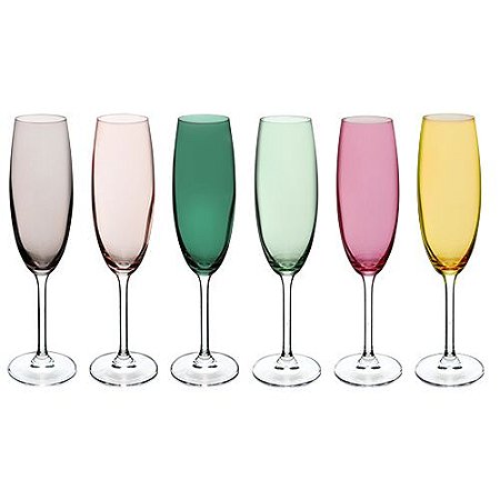 JG 6 TACAS CHAMPANHE GASTRO CRISTAL ECOLOGICO 220ML 24CM