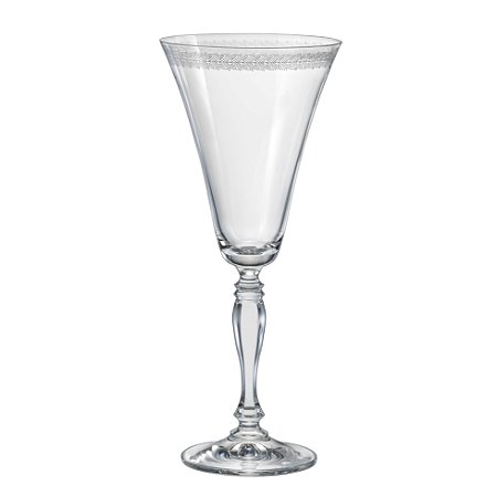 JG 6 TACAS AGUA VICTORIA EM CRISTAL ECOLOGICO 300ML 23CM