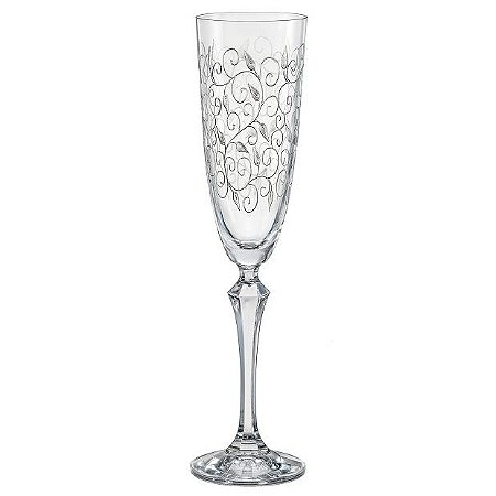 JG 6 TACAS CHAMPANHE EM CRISTAL ECOLOGICO 200ML 26,5CM