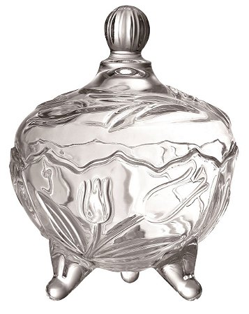 BOMBONIERE GARDEN EM CRISTAL ECOLÓGICO 17.5CM