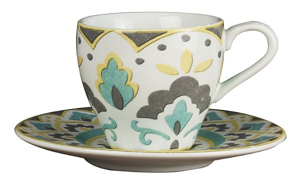 JG DE 12 PEÇAS PARA CAFÉ MORLAC EM PORCELANA 75ML