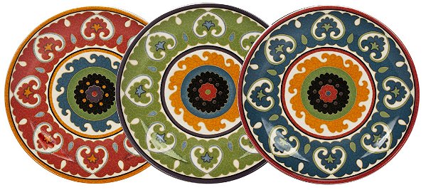 PRATO DE SOBREMESA ROYAL SUZANI PORCELANA 22.5CM