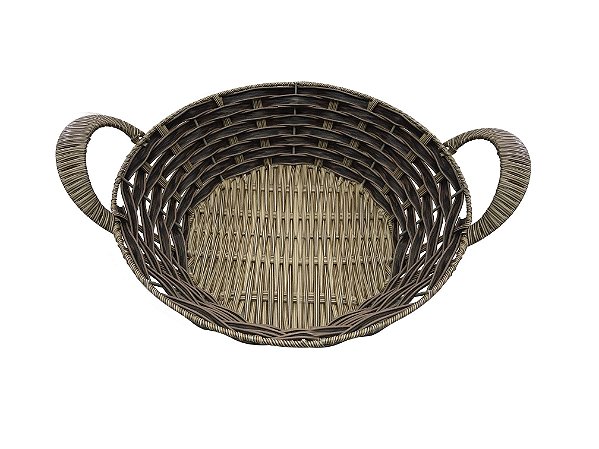 CESTA PARA PÃES REDONDA EM POLIPROPILENO 29X29X8CM