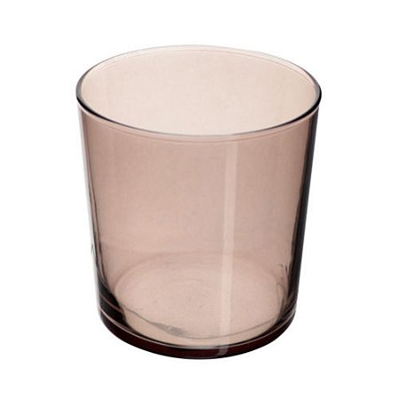 COPO BAIXO EM VIDRO COR FUME 380ML