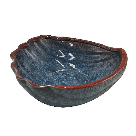 CENTRO MESA CONCHA DEEP SEA CERAMICA 19,8X19,4X7,8CM AZUL