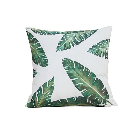ALMOFADA FOLHAGEM EM POLIESTER L45XP45CM