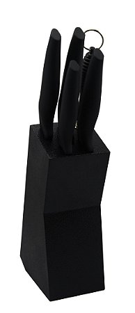 JG DE 6 PEÇAS PARA CHURRASCO EM INOX COM CABO PLÁSTICO