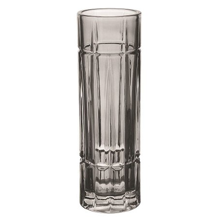 VASO SOLITARIO EM CRISTAL ECOLOGICO D6,5XA20,7CM COR FUME